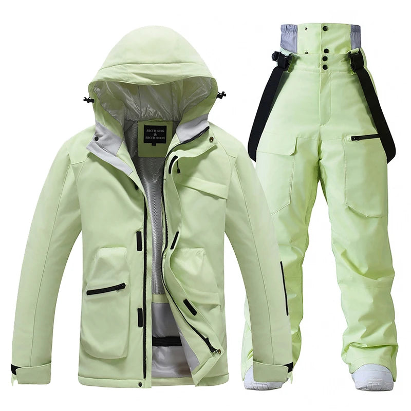 Ново, Комплекти ски костюми за мъже и жени, Водоустойчиви, Снежен костюм, Комплект ски яке и панталон, Облекло за дейности на открито, Сноуборд, Гащеризон