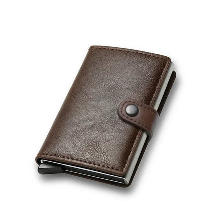 RFID Visit Държач за кредитна карта Луксозен малък смарт портфейл Метален калъф за визитни карти за жени Минималистичен портфейл за мъже
