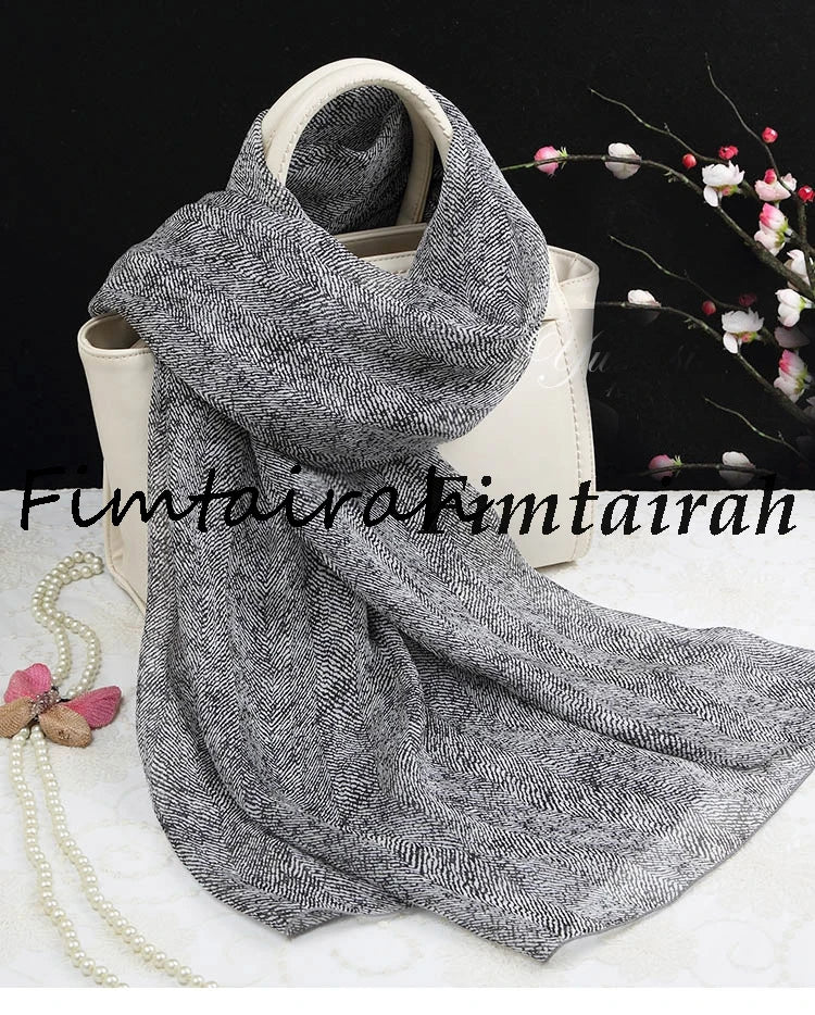 Fimtairah мек 100% копринен шал за жени с щампа Hangzhou 100% копринен шал дълъг шал пролет есен зима лято копринен шал