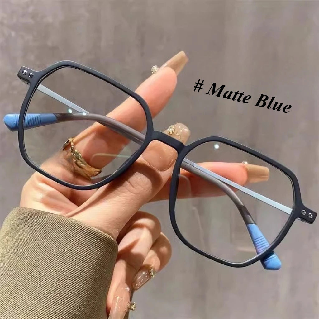 5 цвята матови стилни очила против синя светлина TR+метална рамка за очила материал радиационно устойчиви компютърни модерни очила