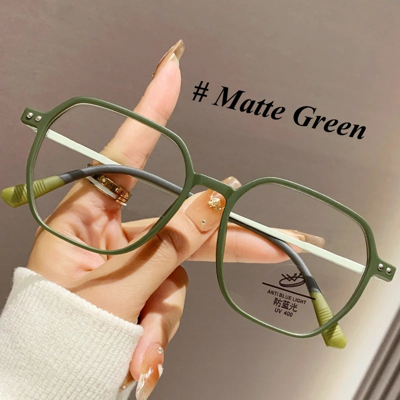 5 цвята матови стилни очила против синя светлина TR+метална рамка за очила материал радиационно устойчиви компютърни модерни очила