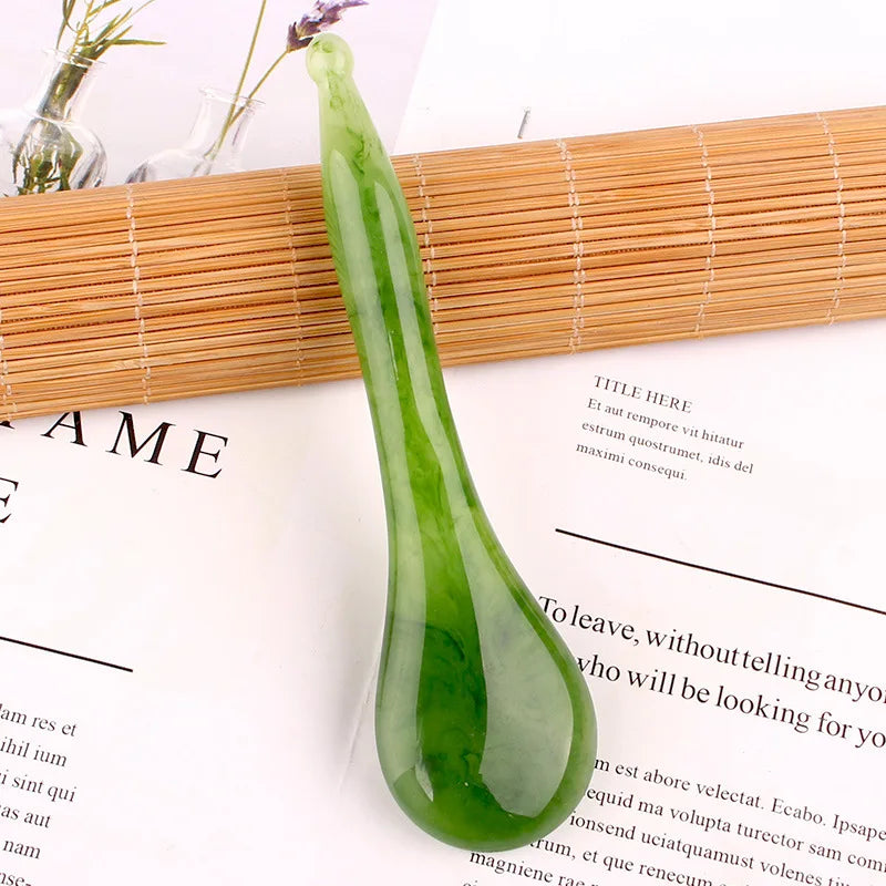 Guasha Beautiful Massage Пчелен восък Остъргващ масажен стъргалка за лице Масажор за акупунктура Gua Sha Очна дъска за лице SPA Инструмент за масаж