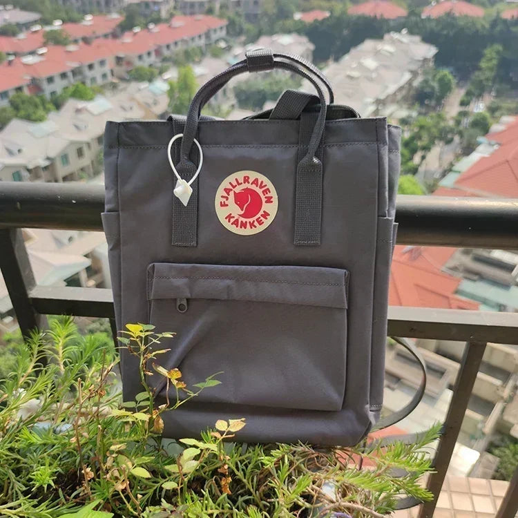 Оригинална чанта за през рамо Fjallraven Kanken с регулируема презрамка, модна двойна чанта за през рамо, неутрална чанта за открито, платнена