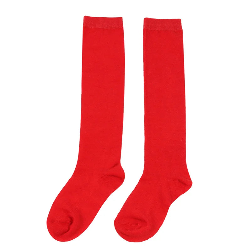 7-12Y Детски Коледни Косплей Чорапи Есенно-Зимни Плетени До Коляното Дълги Детски Чорапи за Момчета и Момичета