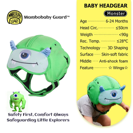Mambobaby Guard Dropshipping 1 Безопасна противошокова бебешка каска Протектор за глава за малко дете Бебешка шапка Учи се да пълзи и да пада при удар