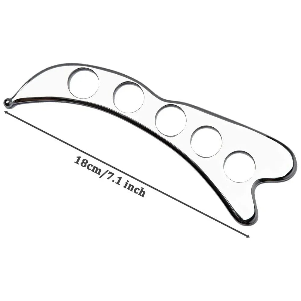 Професионални инструменти за масаж GuaSha от неръждаема стомана, инструмент за масаж с остъргване на Gua Sha, инструменти IASTM, чудесен инструмент за мобилизиране на меки тъкани