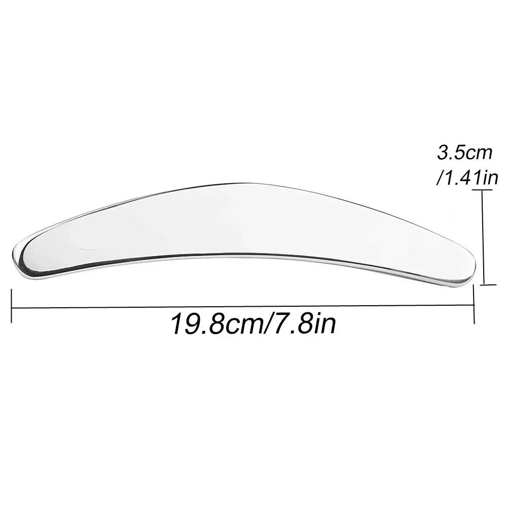 Професионални инструменти за масаж GuaSha от неръждаема стомана, инструмент за масаж с остъргване на Gua Sha, инструменти IASTM, чудесен инструмент за мобилизиране на меки тъкани