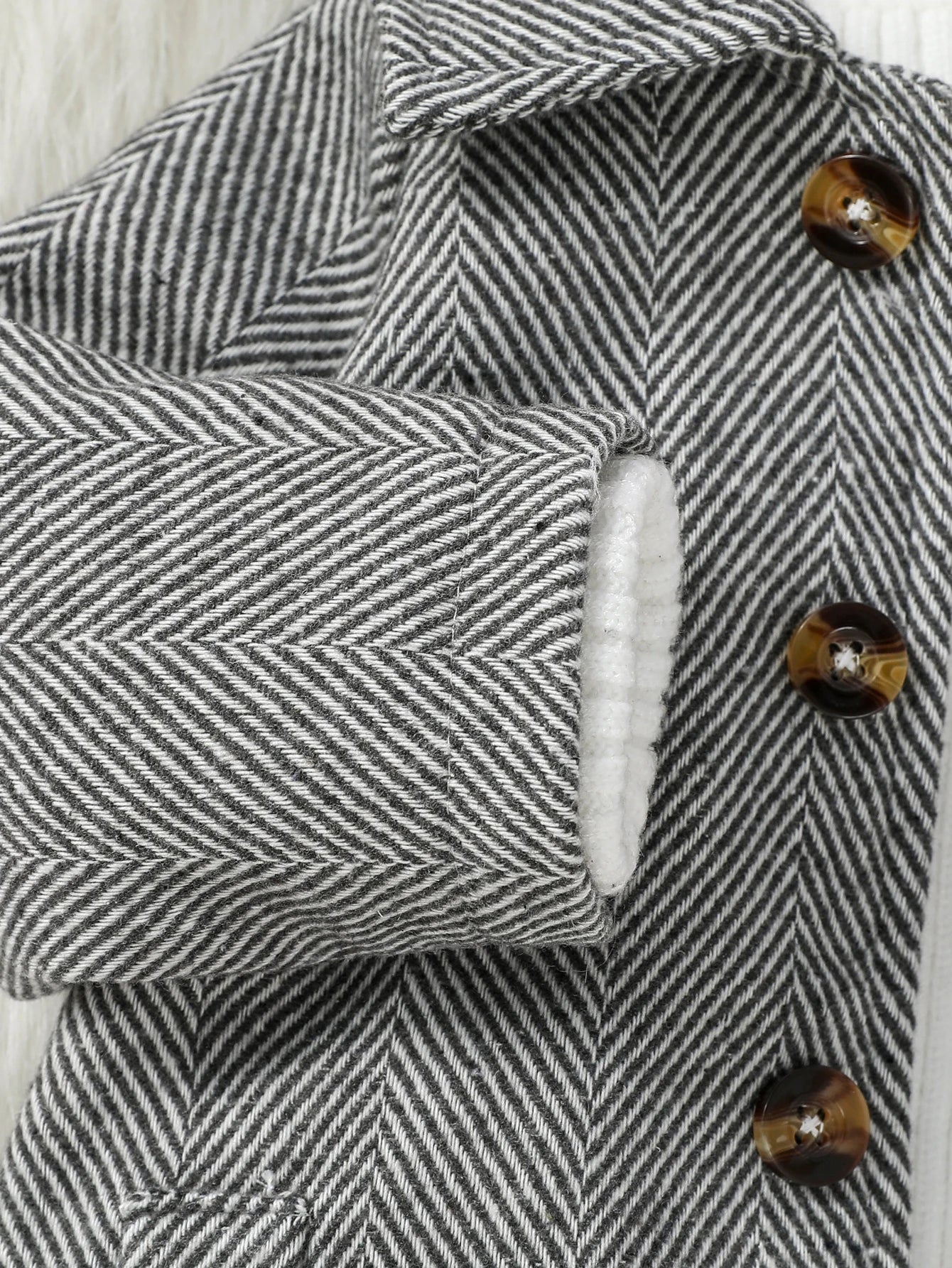 Бебешко/есенно/зимно яке с дълъг ръкав и копчета, 2024 г., ново за момчета, 1-3 години, за носене на открито в китайски стил