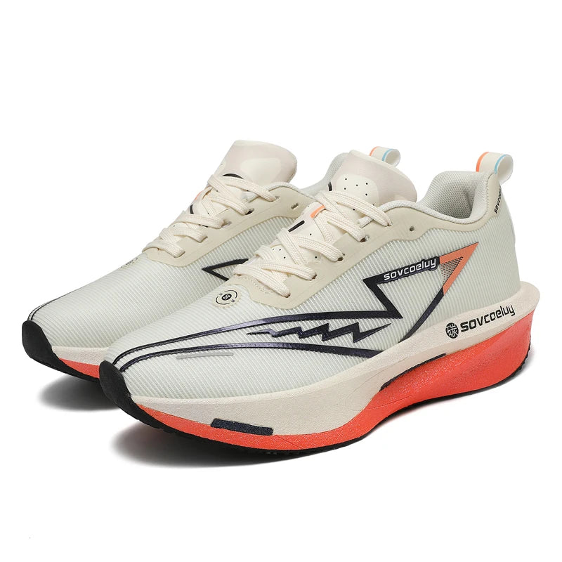 Маратонки за бягане с карбонова дъска, специализирани за маратон, мъже, спортни, дишащи, леки, дамски, удобни, атлетични, неплъзгащи се, маратонки