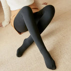 full foot pure black / 300g thick fleece
