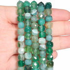 green agate / 7-8mm about 45pcs