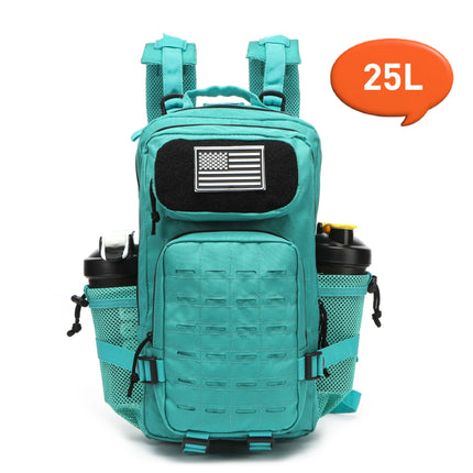 25L/50L Тактическа раница, ловна MOLLE раница, фитнес зала за мъже, EDC раница за туризъм на открито, вещица с 2 държача за бутилки