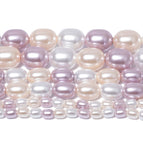 white yellow pink / 8x10mm about 40pcs