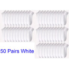 50Pairs White / One Size