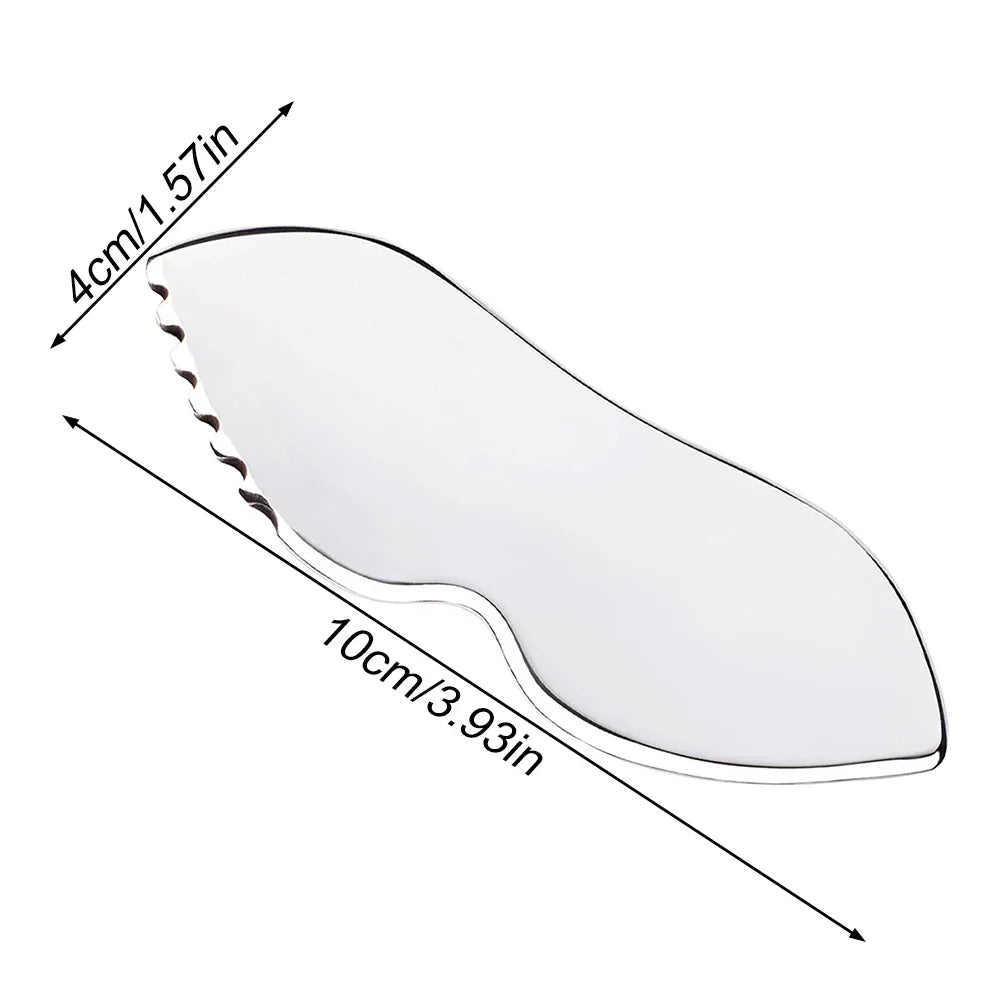 Професионални инструменти за масаж GuaSha от неръждаема стомана, инструмент за масаж с остъргване на Gua Sha, инструменти IASTM, чудесен инструмент за мобилизиране на меки тъкани