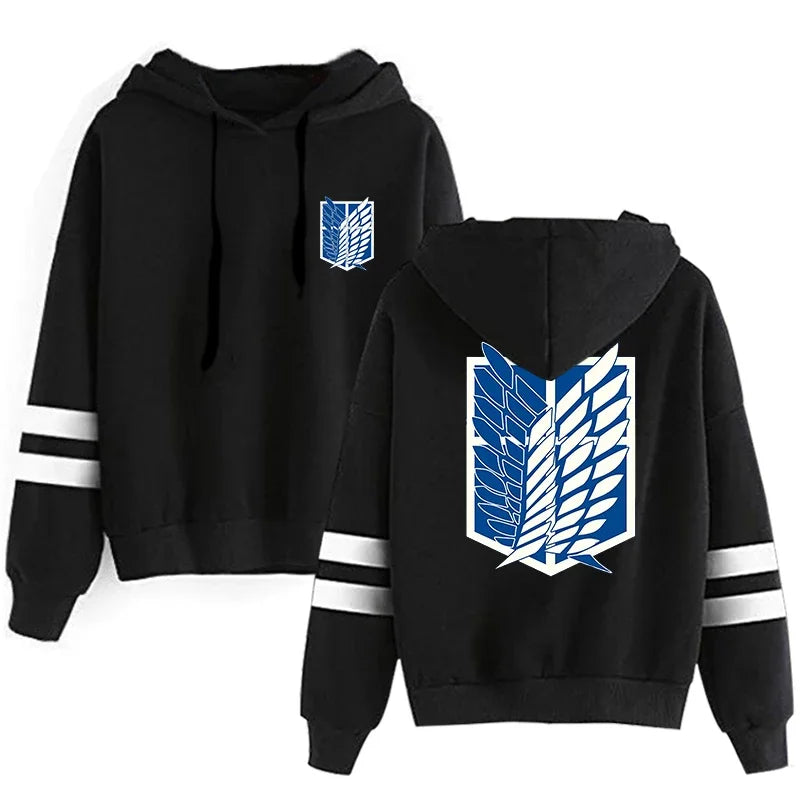 Гореща разпродажба Ежедневни дамски суитчъри Модни пуловери Универсални суитчъри с качулки на райета Дамско облекло Джогинг Ежедневен щампа Спортен стил