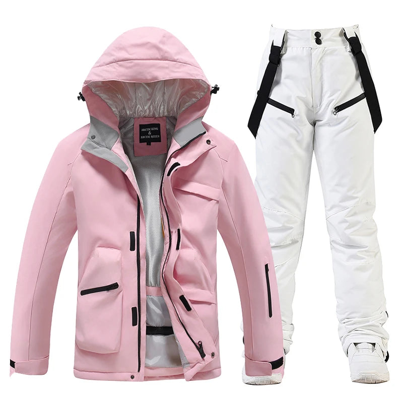 Ново, Комплекти ски костюми за мъже и жени, Водоустойчиви, Снежен костюм, Комплект ски яке и панталон, Облекло за дейности на открито, Сноуборд, Гащеризон