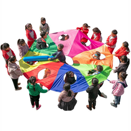 Детска игра Whack A Mole Rainbow Umbrella Детска градина Забавление на открито и спорт Paracaidas играчка Играчки за деца на открито