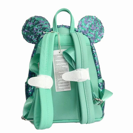 Нова оригинална детска раница с леопардов принт на Мики Маус за момичета на Disney, чанта за косплей, мини детска ученическа чанта