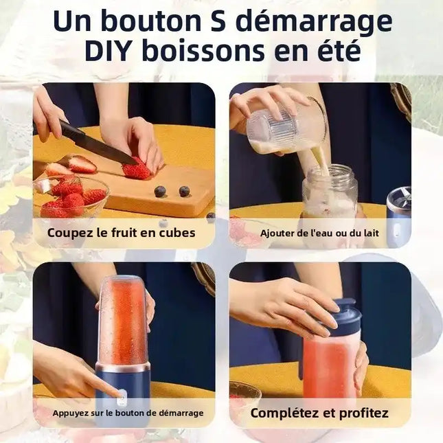 6 цвята 400 мл преносим USB блендер електрически сокоизстисквачка за пътуване чаша за смути млечен шейк кухненски мини миксер инструмент