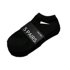 X G 5 Pairs Black / One Size
