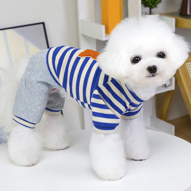 Зимен гащеризон за кучета за малки и средни кучета, дрехи за кученца, меко поларено палто за кучета, чихуахуа, йоркширски териер, пудел