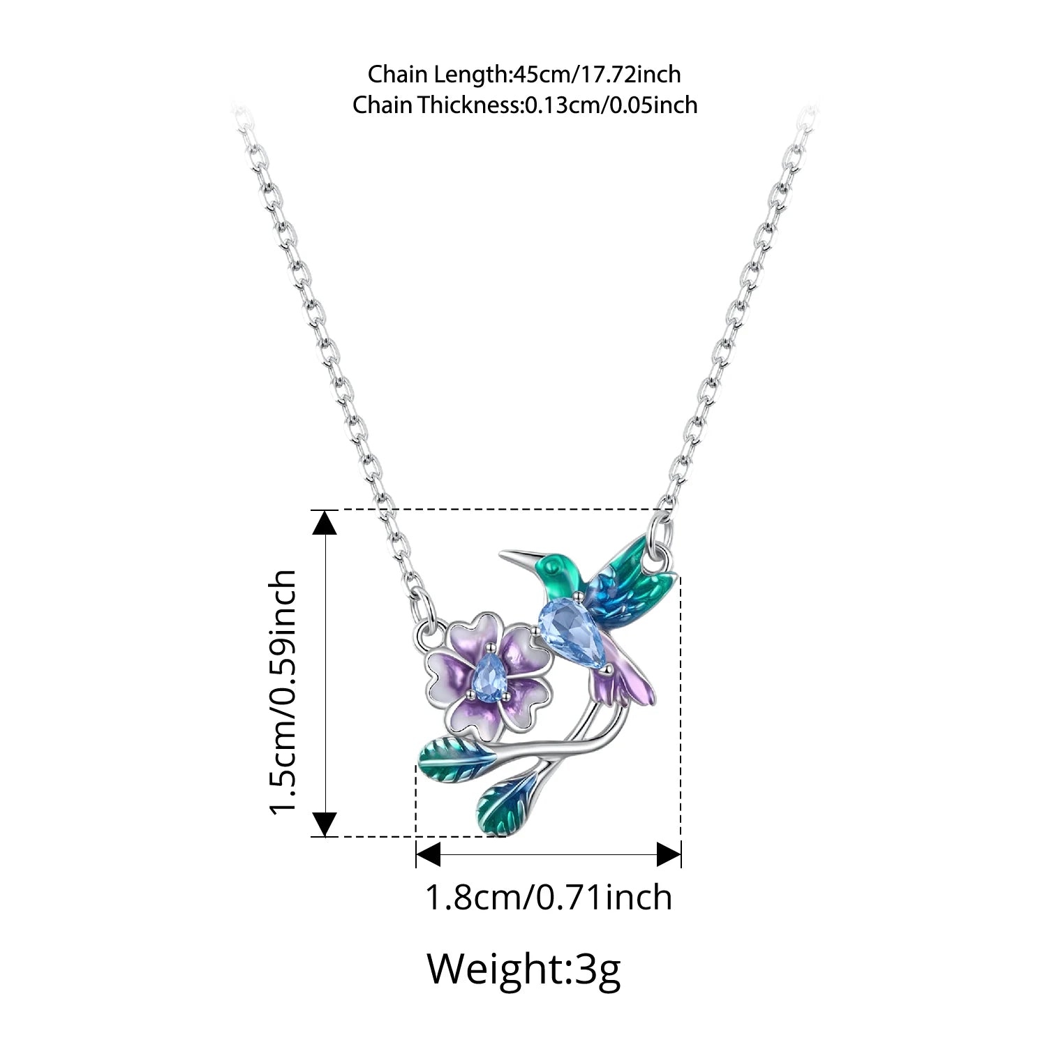 Комплект бижута Bamoer от стерлингово сребро 925 с живи цветя, лилави флорални обеци за жени, ярък пролетен парти подарък