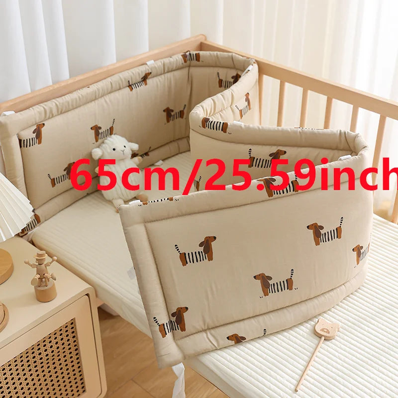 2025 Ограда за бебешко креватче Мека памучна чанта Анти-сблъсък лента Детска еднокомпонентна ограда за легло Сплескана защитна кърпа за легло Бебешка ограда