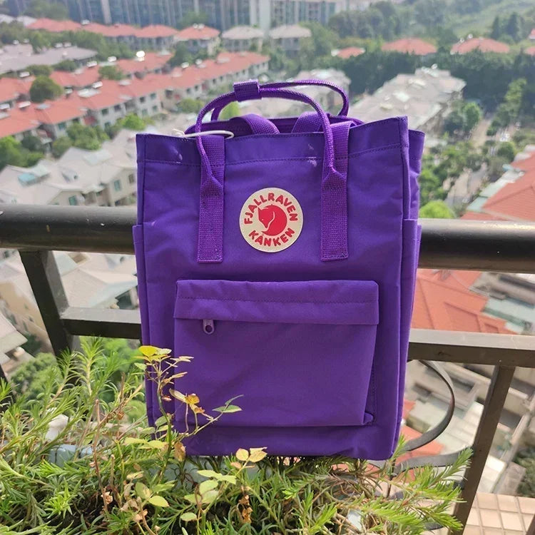 Оригинална чанта за през рамо Fjallraven Kanken с регулируема презрамка, модна двойна чанта за през рамо, неутрална чанта за открито, платнена