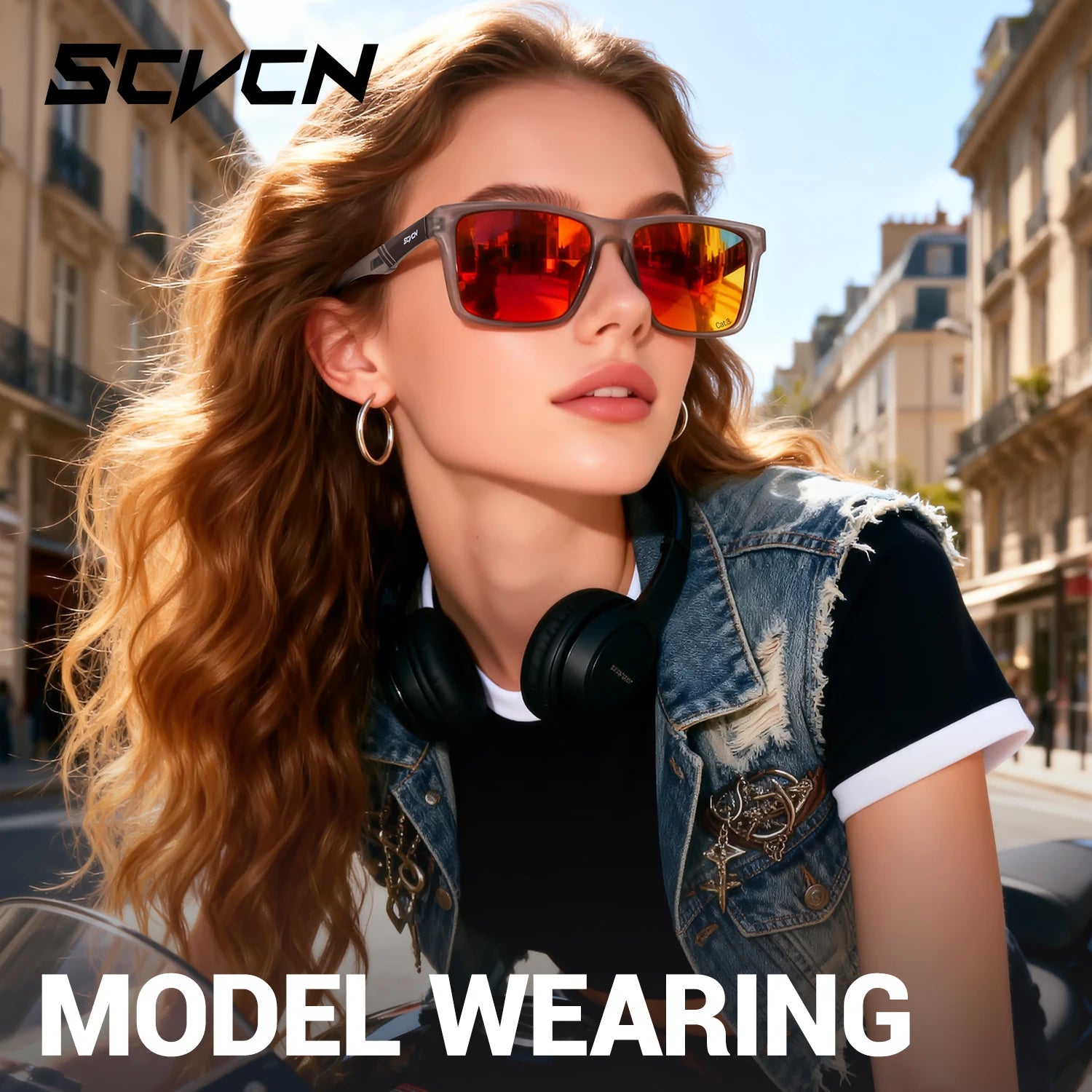 SCVCN Нови поляризирани слънчеви очила за спорт на открито, фотохромни очила за колоездене на открито, шосеен велосипед, UV400 защитни очила за риболов