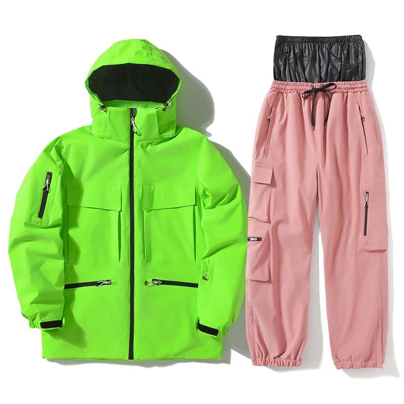 Ски дрехи за жени и мъже, ски якета, комплекти сноуборд костюми, ски якета и панталони, костюми за спорт на открито за жени без секс