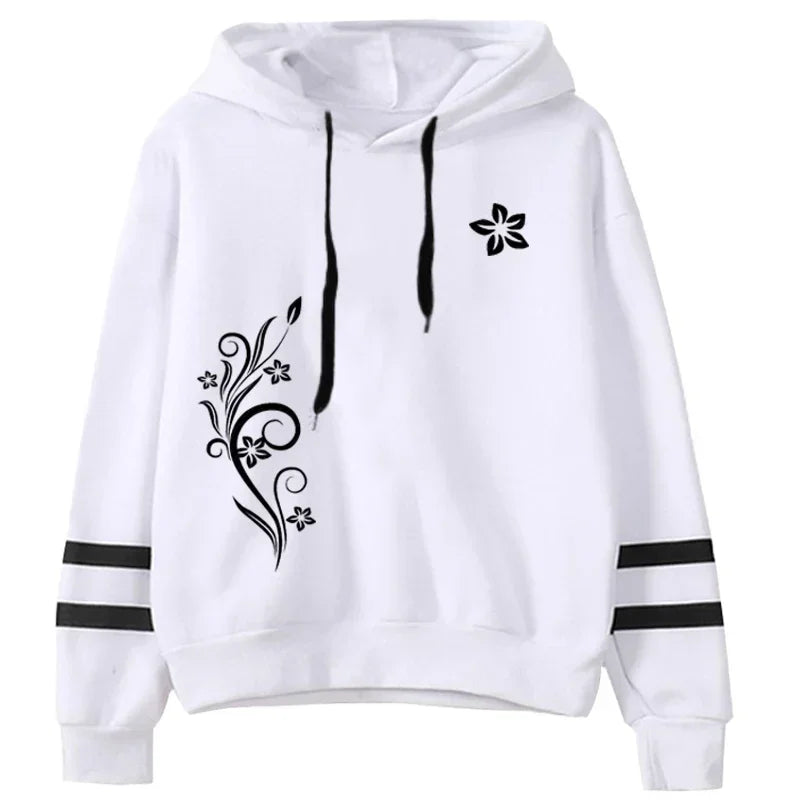 Качествен дамски анцуг, ежедневен, на открито, есенно-зимни, суитшърт с качулки, ежедневен, еднокомпонентен, раиран, суитшърт и спортни панталони, удобни за джогинг