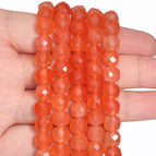 orange jade / 7-8mm about 45pcs