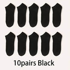 10pairs Black / One Size