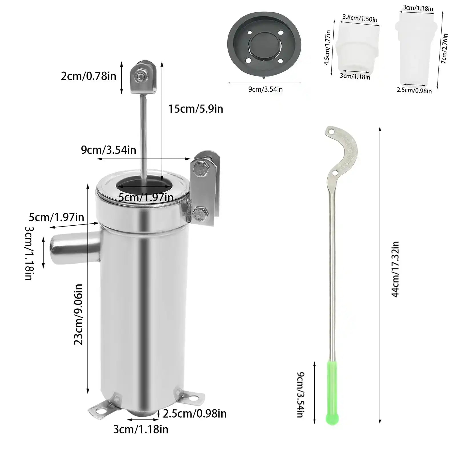 Помпа за дълбока вода от кладенец 32 мм, ръчна пресова помпа, ръчна помпа от неръждаема стомана за промишлена работа или градина, двор, ферма, дом