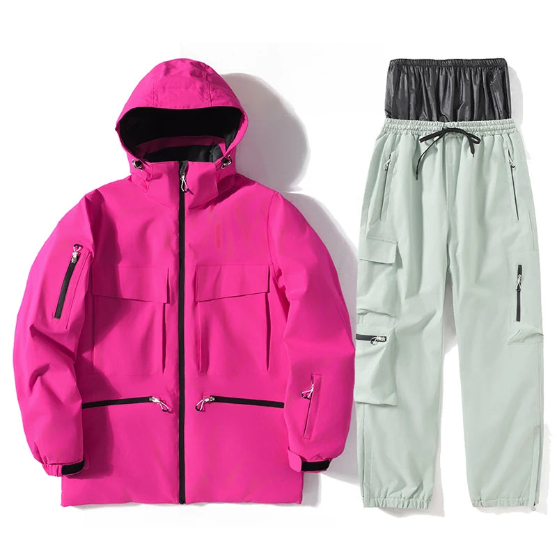 Ски дрехи за жени и мъже, ски якета, комплекти сноуборд костюми, ски якета и панталони, костюми за спорт на открито за жени без секс