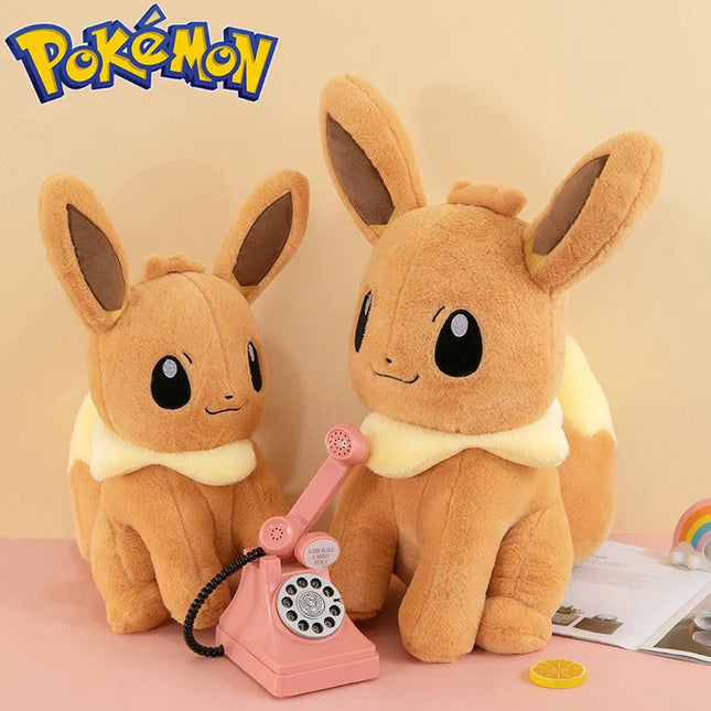 45/55/75 см голям размер плюшени играчки Pokemon Eevee Kawaii анимационни аниме плюшени меки възглавници кукла пълнени плюшени украшения детски подарък