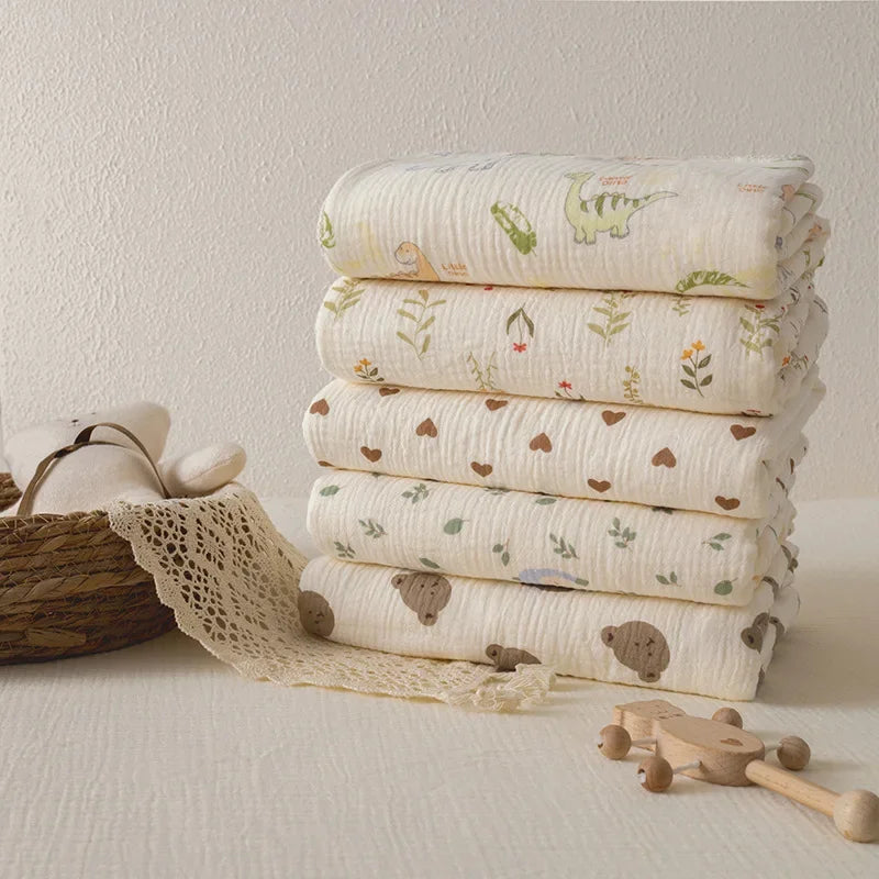 Памучно поларено бебешко одеяло за новородено, двустранно дантелено бебешко одеяло, меко топло зимно повиване за количка, бебешко спално бельо