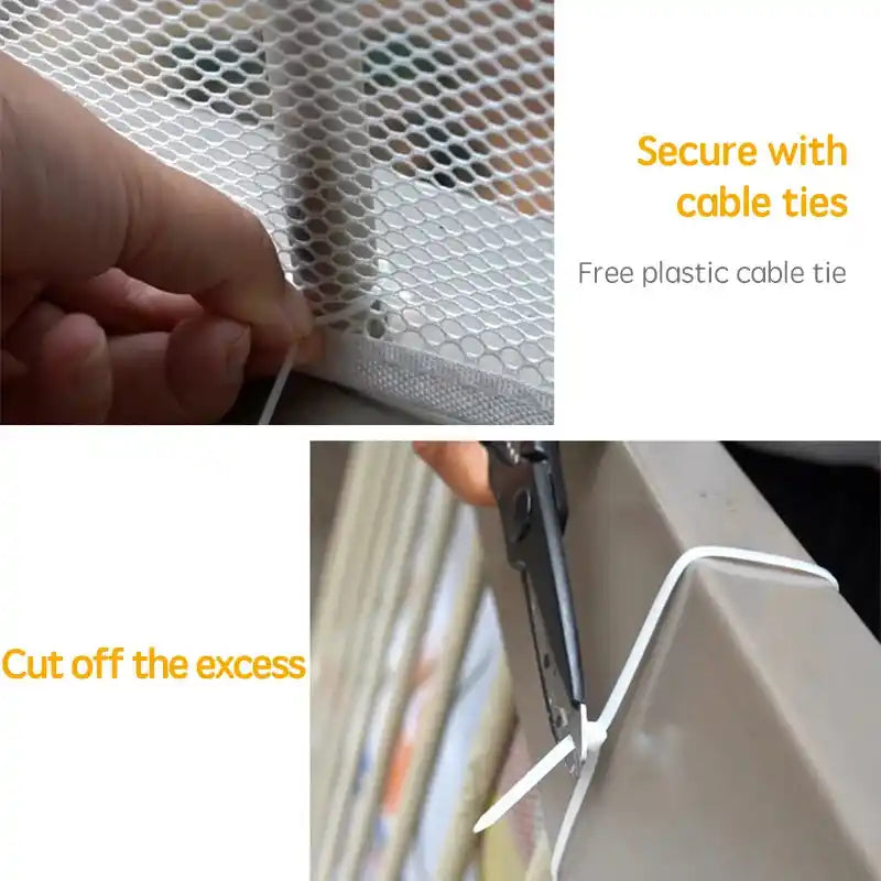 2 м, 3 м, 4,5 м предпазна мрежа за стълби, удебелена фина мрежа за балкон, предпазна мрежа за стълби, защита на деца, предпазна порта за бебета