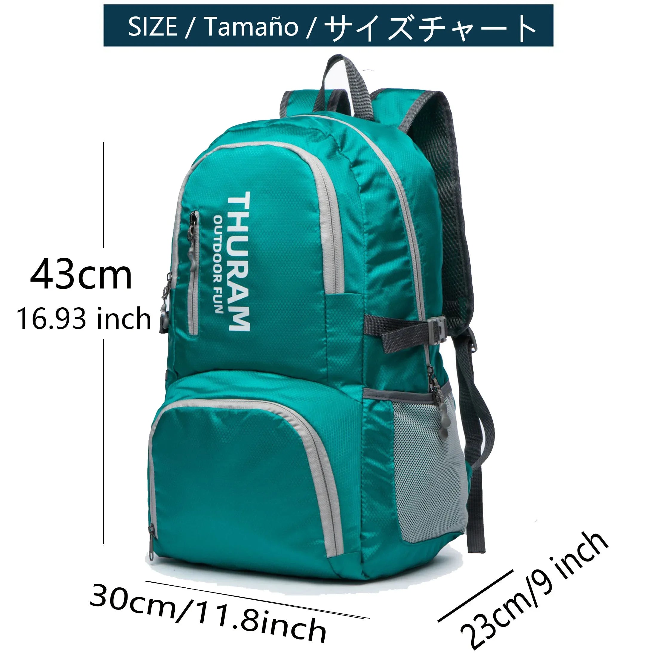 35L Раници за пътуване, дневни раници, водоустойчиви, сгъваеми, за къмпинг, леки, за преносими туристически спортове, за открито