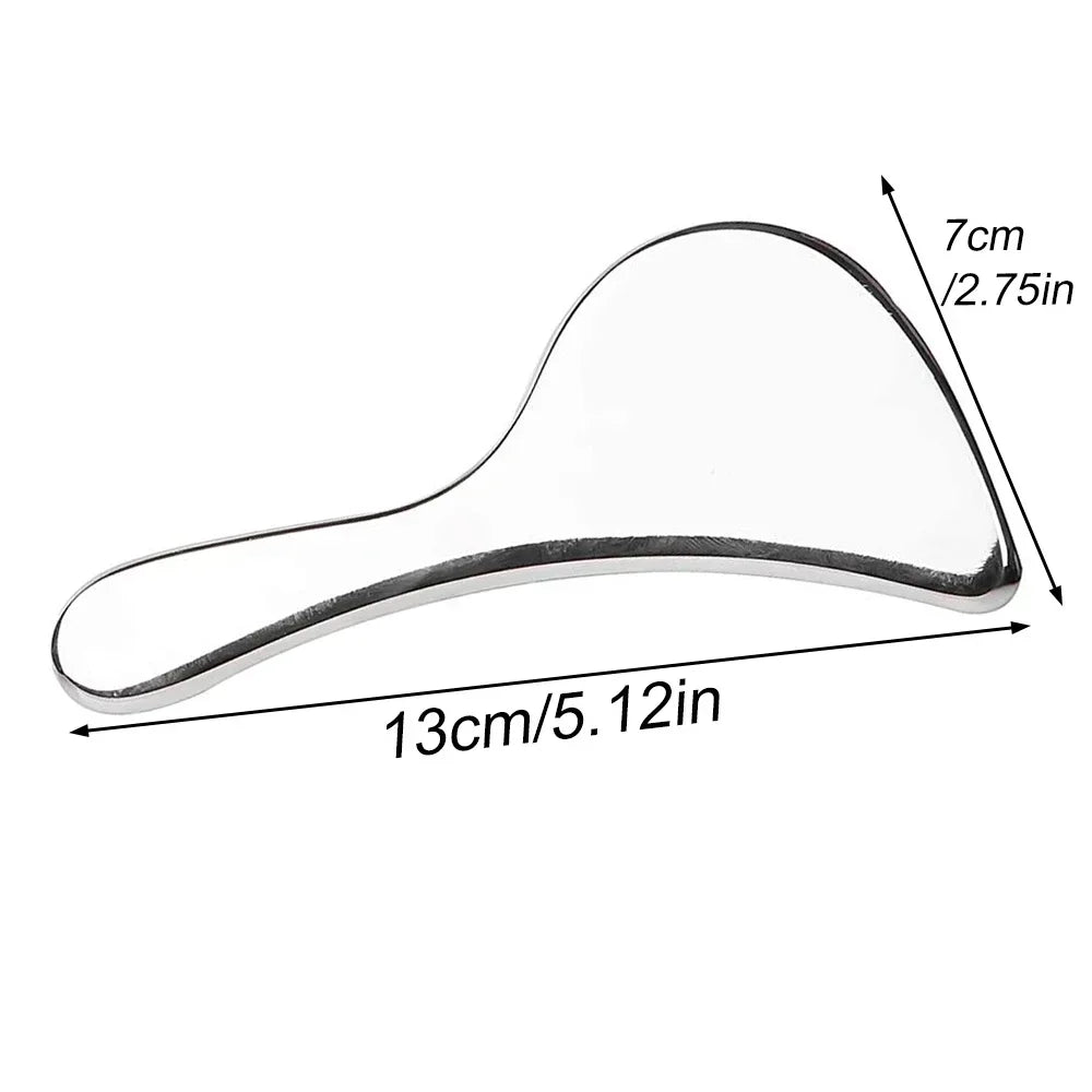 Професионални инструменти за масаж GuaSha от неръждаема стомана, инструмент за масаж с остъргване на Gua Sha, инструменти IASTM, чудесен инструмент за мобилизиране на меки тъкани