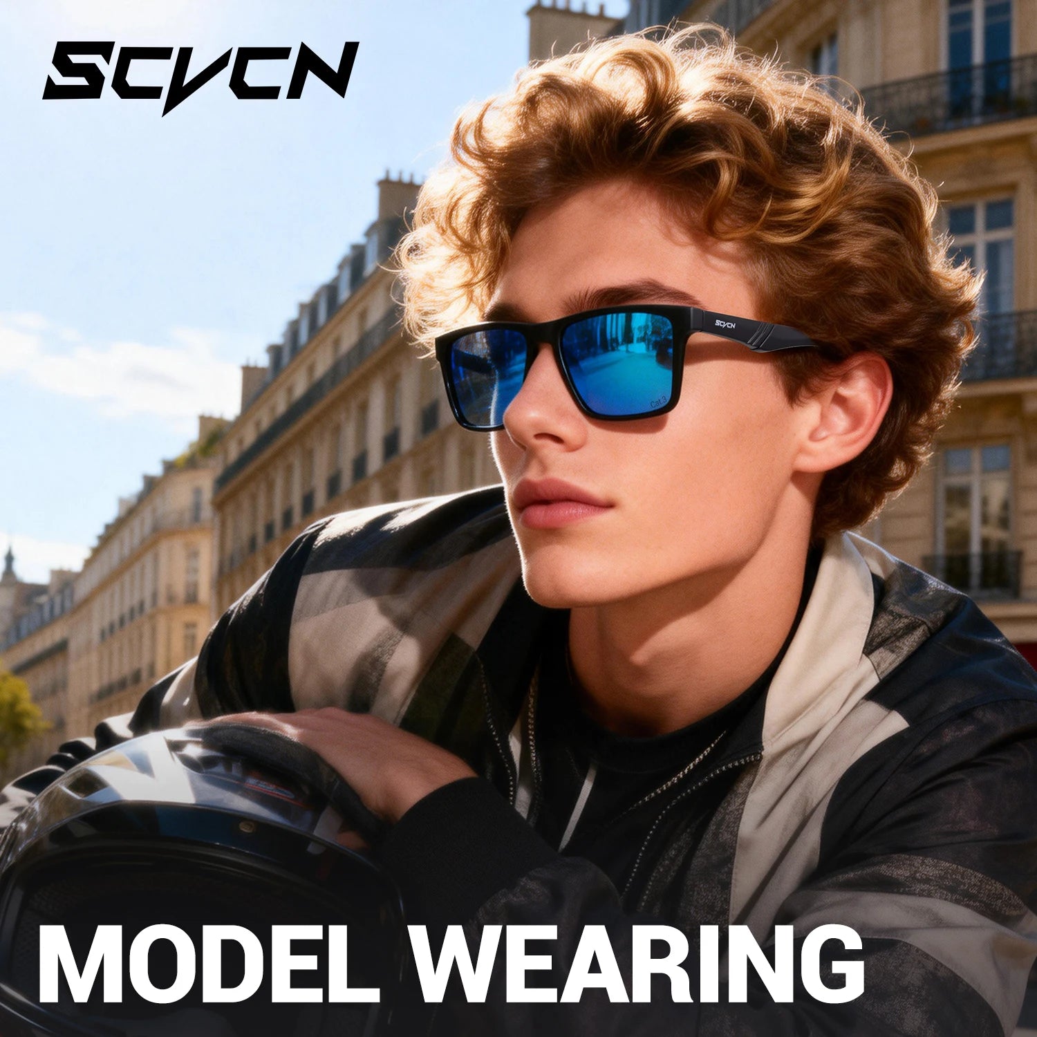 SCVCN Нови поляризирани слънчеви очила за спорт на открито, фотохромни очила за колоездене на открито, шосеен велосипед, UV400 защитни очила за риболов