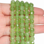 olivine jade / 7-8mm about 45pcs