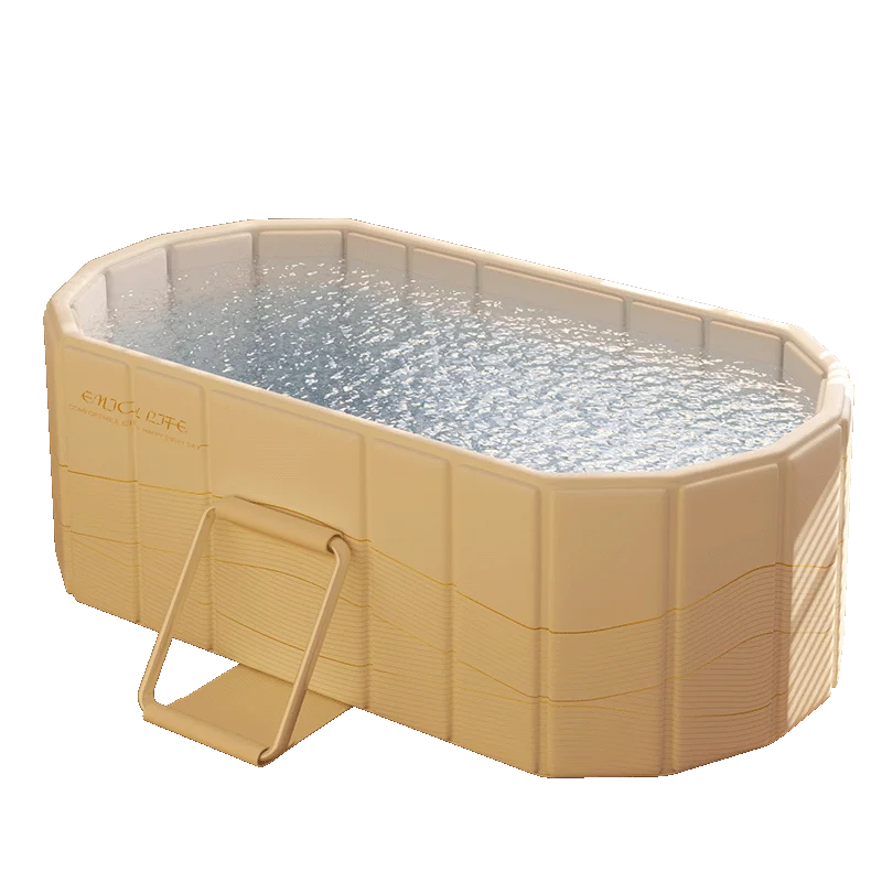 1,5 м Голяма двойна сгъваема вана Мобилна вана за възрастни Сгъваема вана Спа/Двойна душ кабина (150 × 55 × 50 см)