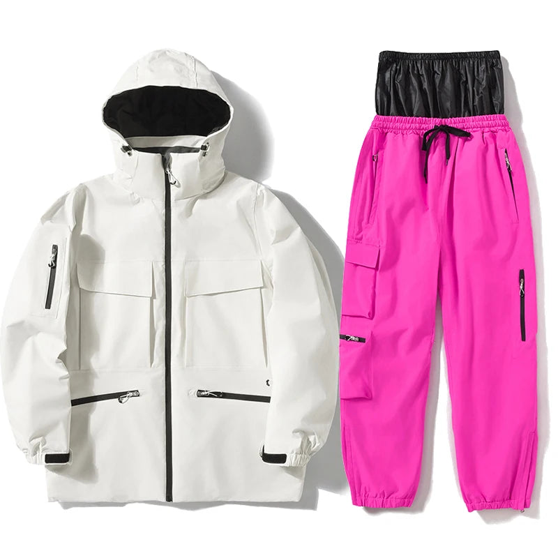 Ски дрехи за жени и мъже, ски якета, комплекти сноуборд костюми, ски якета и панталони, костюми за спорт на открито за жени без секс