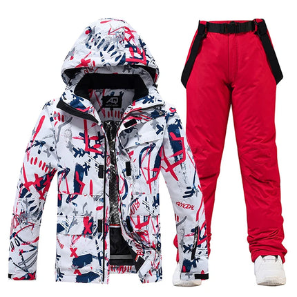 -30, Комплекти зимни костюми за жени и мъже, Облекло за сноуборд, Ски костюми, Водоустойчиви 10k, Зимни якета и панталони за ледено носене